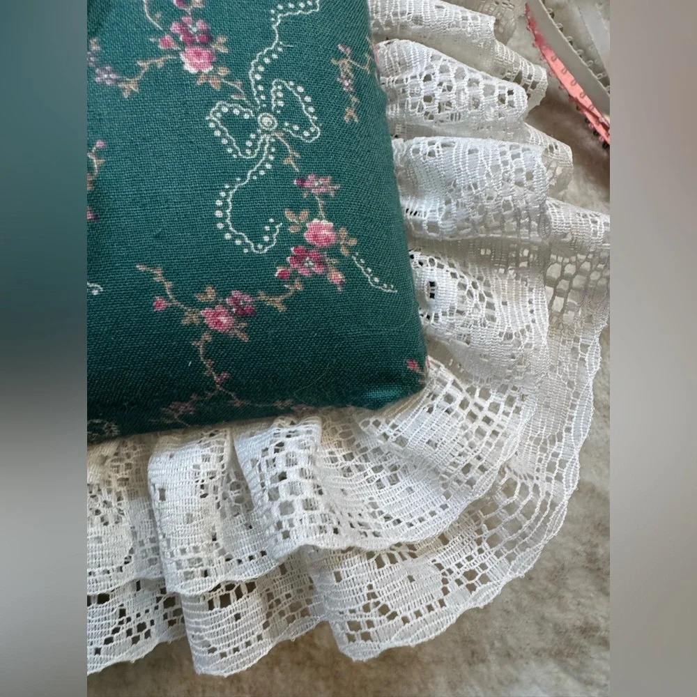 Handmade Coquette Cottagecore Lace‎ Fabric Photo Album Journal Scrapbook